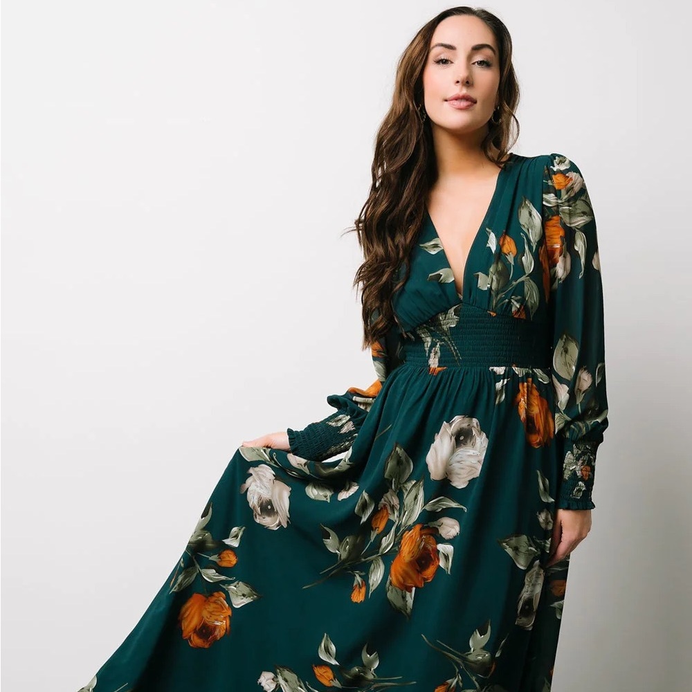 Baltic Born Olivia Maxi dress XL Deep Topaz Floral